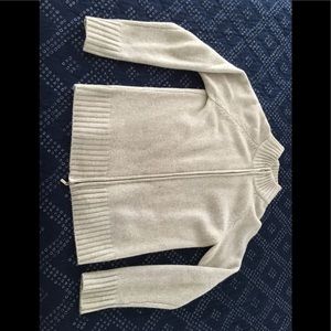 Cashmere zip up cardigan